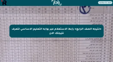 «نتيجة الصف الرابع» رابط الاستعلام عبر بوابة التعليم الأساسي لتعرف نتيجتك الآن